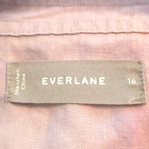 Everlane Women's Blouse in Light Purple - Picture 4 of 8